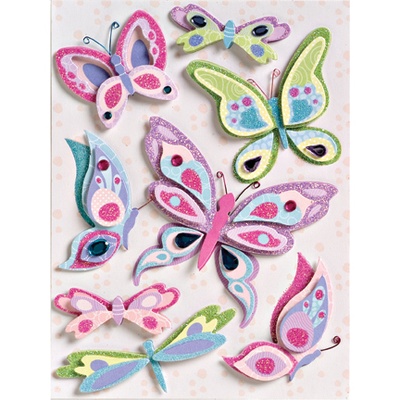 Набір наліпок від K&Company - Sparkly Sweet Flies Grand