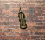 Пластиковое украшение "Бутылка с запиской" под металл от Е.В.A, 42х12мм