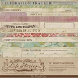 Набір паперу для скрапбукінгу My Mind'Eye - Life Stories, розмір 30x30 см, 18 аркушів