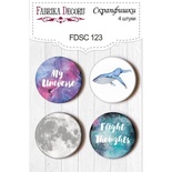 Набір скрап-фішок від ТМ Фабрика Декору з 4 шт