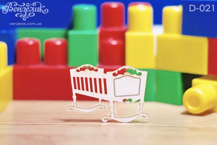 Чипборд від Вензелик - Колисочка, розмір: 50x69 мм