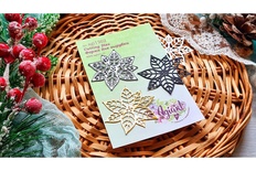 Ніж для вирубки "Пуансеттія Кристальна" AgiArt, 54*58 мм