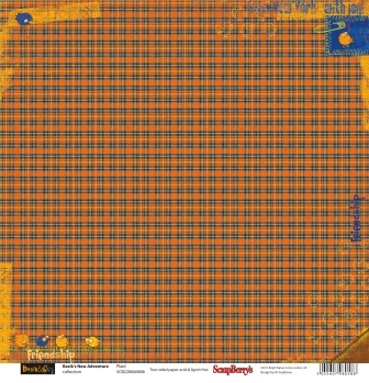 Папір двосторонній для ScrapBerryʼs - Басик 2 - Нові пригоди - Під теплою ковдрою, 30,5x30,5см