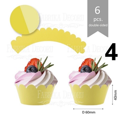 Набір паперових заготовок 005, ТМ Fabrika Dekoru, 6 штук, вибір кольору