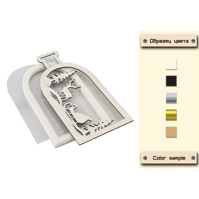 Заготовка для шейкера Зимові мрії 5,9x12,8 см, колір молочний, ТМ Фабрика Декору