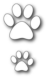 Ніж для вирубки від Poppystamps - Puppy Paw Prints