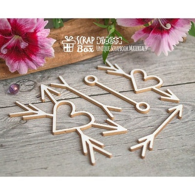 Чипборд ScrapBox - Набір простих стрілочок розділювачів Ht-055