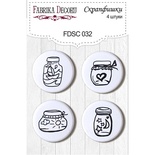 Набір скрап-фішок від ТМ Фабрика Декору з 4 шт. FDSC 032