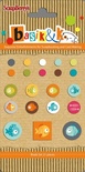 Набор брадсов от Scrapberry's - Басик 1, 21 шт