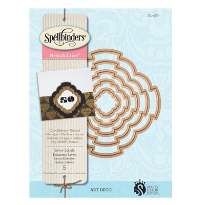 Нож для вырубки от Spellbinders - Art Deco - Savoy Labels