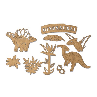Набір чіпбордів Dinosauria 10x15см 680, колір крафт, ТМ Фабрика Декору