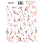 Набір наліпок (стікерів) 38 шт. Funny fox girl 186, ТМ Фабрика Декору