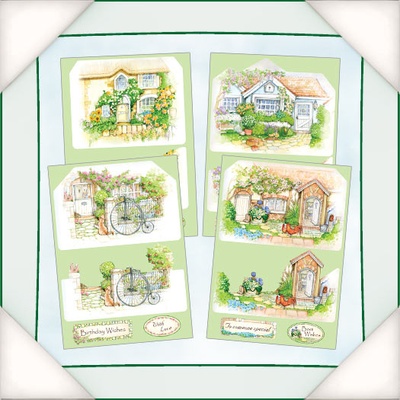 Заготовка для Flower Soft - Будиночок у селі, 4 шт.