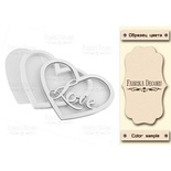 Заготовка для шейкера Heart - Love, колір молочний, ТМ Фабрика Декору