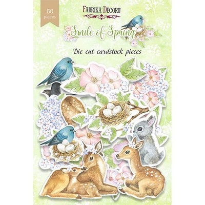Набор высечек, коллекция Smile of spring, 60 шт., ТМ Фабрика Декора