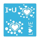 Маска - Фабрика Декору - любов, 15см Х15см