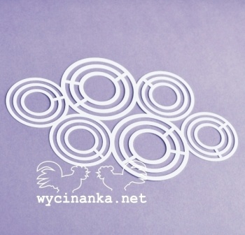 Маска-шаблон від Wycinanka - Фон з кругів 1