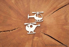 Чипборд Набор "Вертолетики" от WOODchic, 5х3 см.