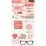 Набір наліпок Teresa Collins Designs - You Are My Happy - Chipboard Elements