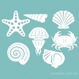 Чипборд від Вензелик - Набір морських Скарбив, розмір: 140*110 мм