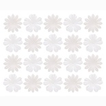 Набір квітів із шовковичного паперу, 2 види 20 шт., білі