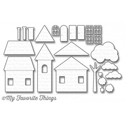 Ніж для вирубки My Favorite Things - Die-namics Home Sweet Home, 24 шт.