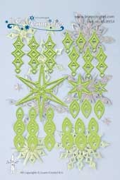 Ножі для вирубки від LeaCreaDesign - Combi die star cut & embossing die