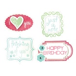 Ніж для вирубки і штампи від Sizzix - Framelits Die Set 8PK w/Stamps - Birthday & Frames