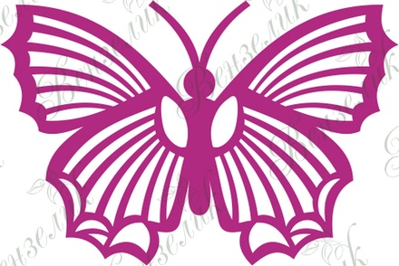 Чипборд від Вензелик - Метелик 0 3, розмір: 28*42 мм