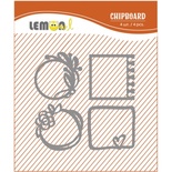 Набор чипборда от Lemon Owl - Weekend Trip, Chipboard kit #03, 4 элемента