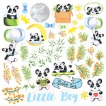 Аркуш з картинками для вирізання. Набір My little panda boy, ТМ Фабрика Декору