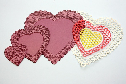 Набір ножів для вирубки Heart to Heart Doily від Cheery Lynn Designs