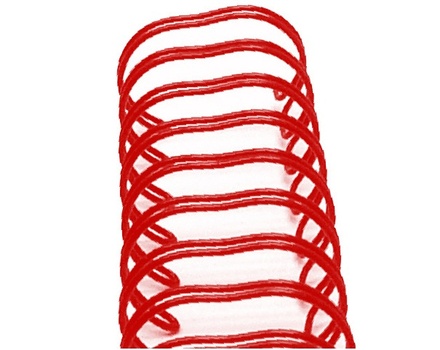 Спіраль для біндера Zutter - Bind - It - All - червоний, 19 мм, 6 штук