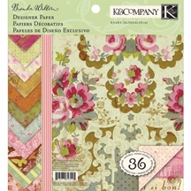 Набір паперу від K&Company - "Літній луг", 12 аркушів, 21,5x21,5см