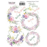 Набір наліпок (стікерів) 13 шт. Tender spring 174, ТМ Фабрика Декору