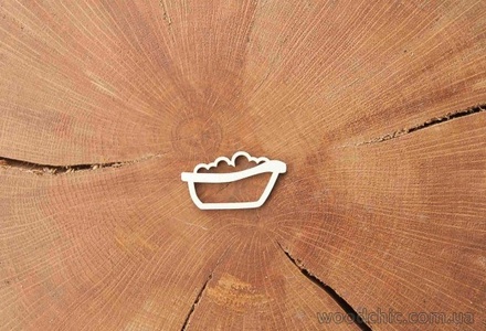 Чипборд "Ванна" от WOODchic, 2,1х4 см.