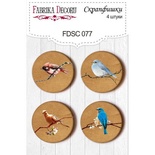 Набір скрап-фішок від ТМ Фабрика Декору з 4 шт. FDSC 077