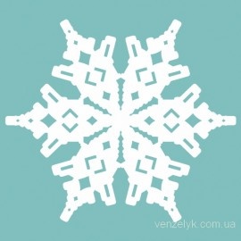 Чипборд від Вензелик - Сніжинка 5, розмір: 62x75 мм