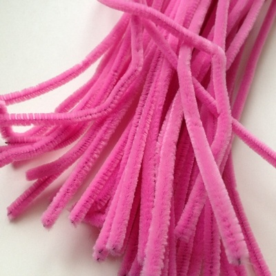 Синільний дріт, колір рожевий, 30 см, 1 штука