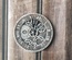 Гипсовое украшение от Е.В.A - Часики с патинированием, диаметр 3.5 см