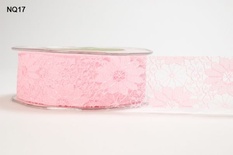 Мереживо Lace - Pink, ширина 38 мм, колір рожевий, довжина 90 см