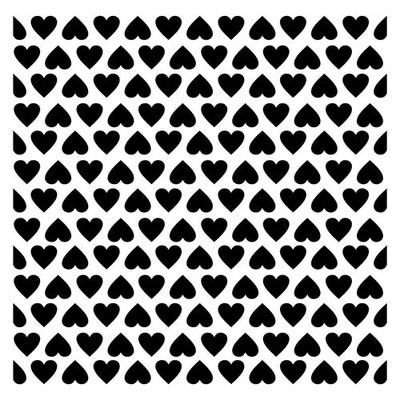 Трафарет Сердечки 15,2*15,2см товщина 0,31м SCB53100004