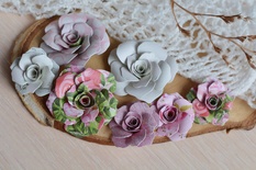 Набор бумажных цветов от WOODchic - Нежное прикосновение 080