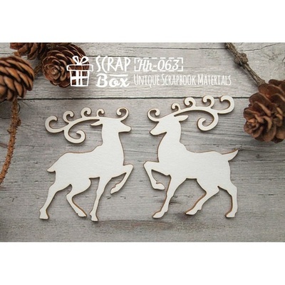 Чипборд ScrapBox - Олені Hh-063