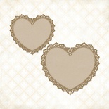 Чипборд Blue Fern StudiOs-Frilly Hearts