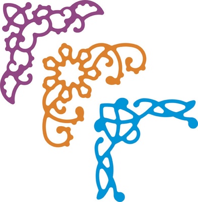 Ніж для вирубки від Cheery Lynn Designs - Lace Corner Deco C