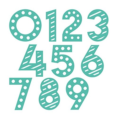 Ножі для вирубки - Цифри від First Edition - Decorative Numbers Dies, 10 шт.