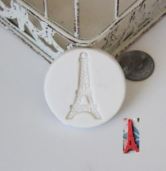 Силіконова форма (молд) - Ейфелева вежа, розмір: 43 мм