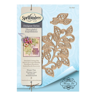 Ножи от Spellbinders – Shapeabilities Mosaic Vine Etched Dies Thoughtful Expressions by Marisa Job