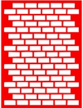 Трафарет - Кирпич3, 15*20см